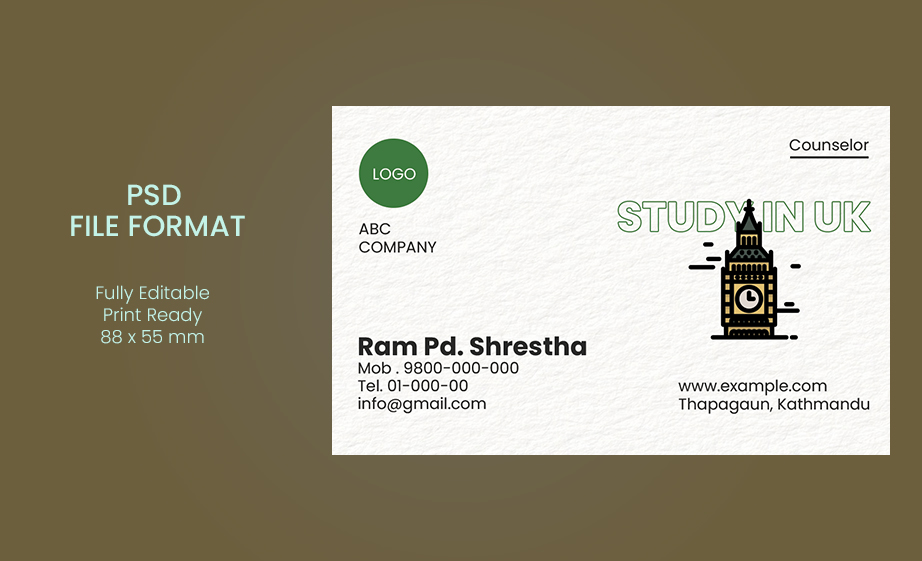 Business Card Design Template 